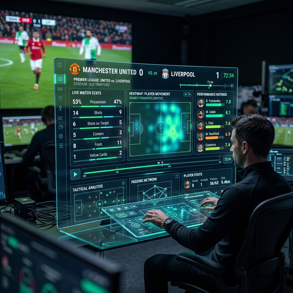 Match statistics dashboard